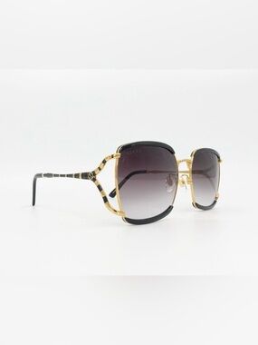 Gucci 🔥🔥🔥 GG0593 Black and Gold Square Gradient Lens Sunglasses